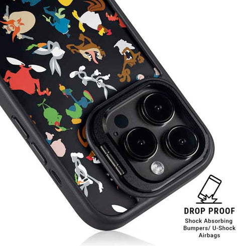 Looney Tunes Identity Pattern iPhone 15 Pro Kickstand Case
